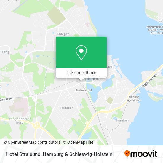 Hotel Stralsund map