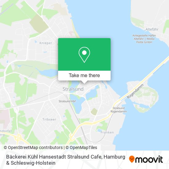 Bäckerei Kühl Hansestadt Stralsund Cafe map