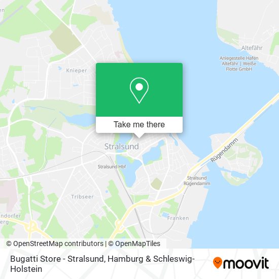 Bugatti Store - Stralsund map