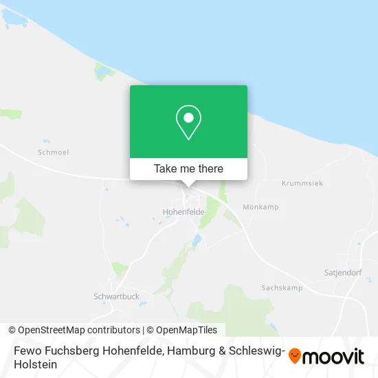 Карта Fewo Fuchsberg Hohenfelde