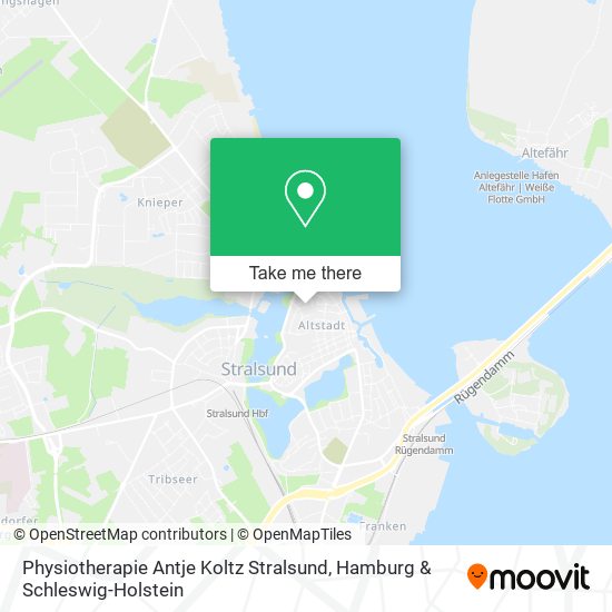 Physiotherapie Antje Koltz Stralsund map