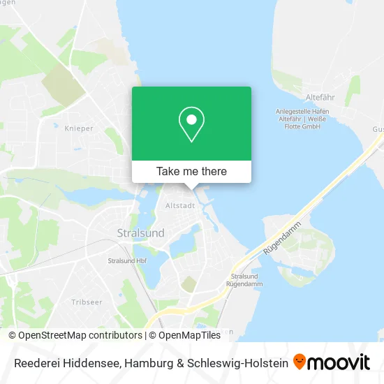 Карта Reederei Hiddensee