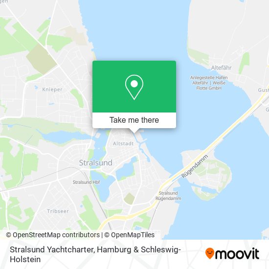 Stralsund Yachtcharter map