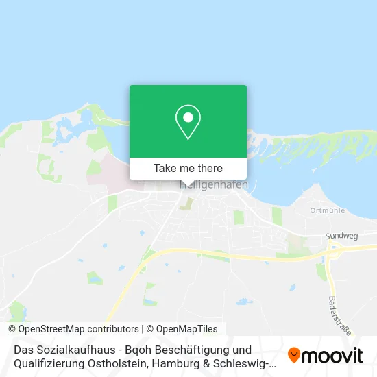Карта Das Sozialkaufhaus - Bqoh Beschäftigung und Qualifizierung Ostholstein