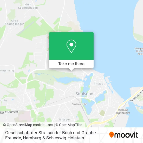 Карта Gesellschaft der Stralsunder Buch und Graphik Freunde