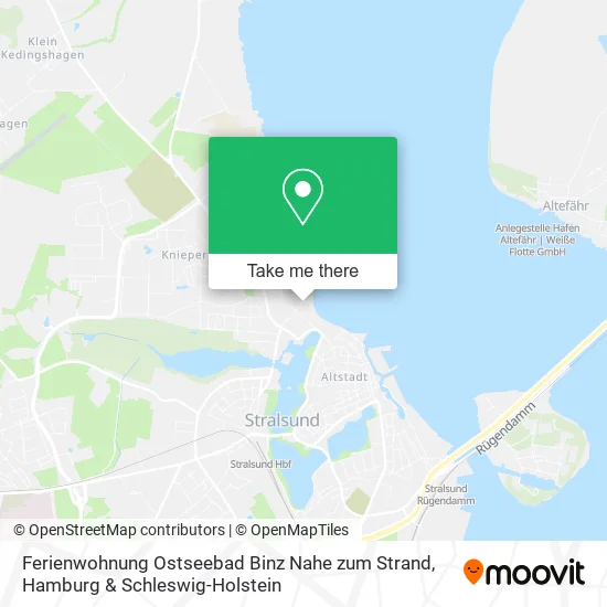Карта Ferienwohnung Ostseebad Binz Nahe zum Strand