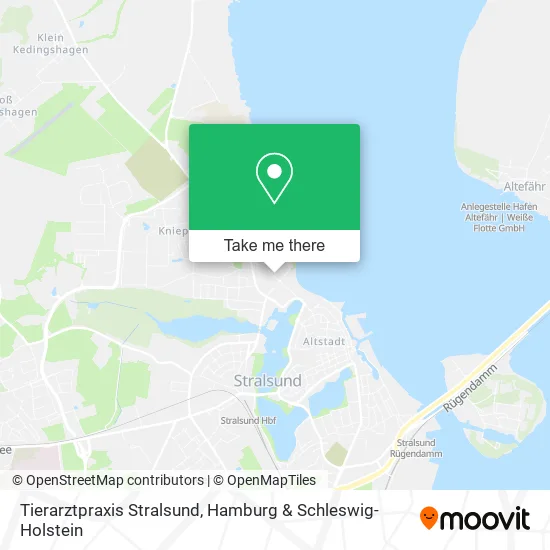 Карта Tierarztpraxis Stralsund