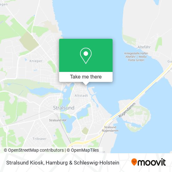 Stralsund Kiosk map