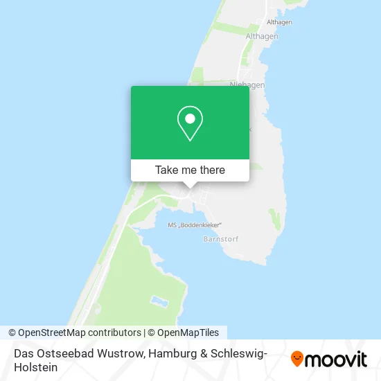 Карта Das Ostseebad Wustrow