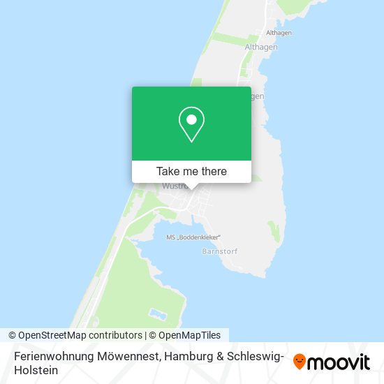 Ferienwohnung Möwennest map