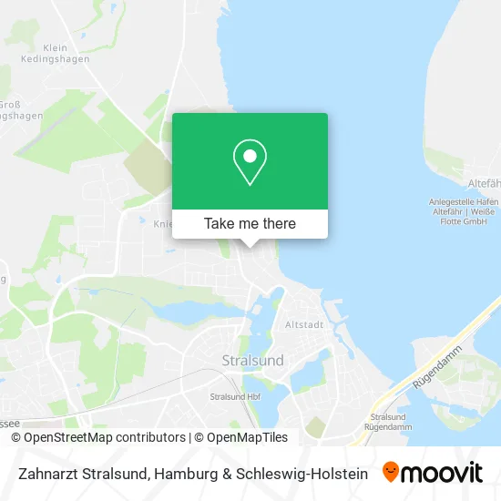 Карта Zahnarzt Stralsund