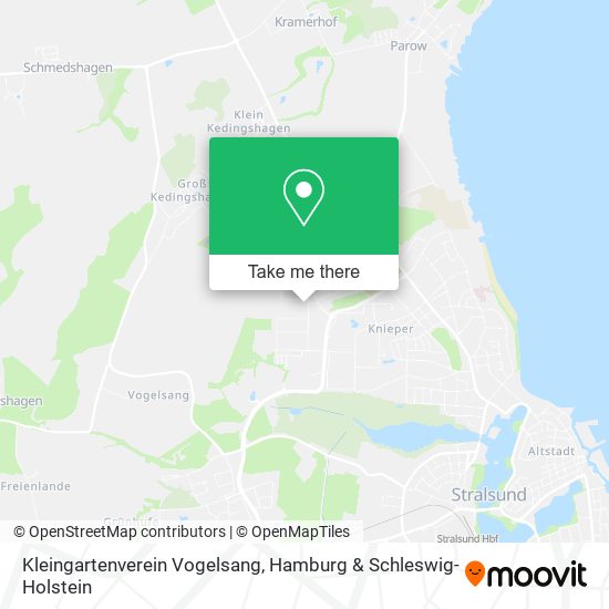 Kleingartenverein Vogelsang map