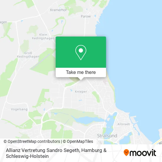 Карта Allianz Vertretung Sandro Segeth