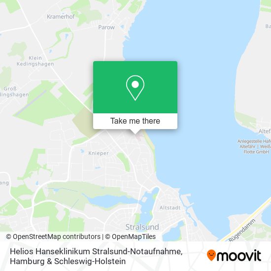 Helios Hanseklinikum Stralsund-Notaufnahme map