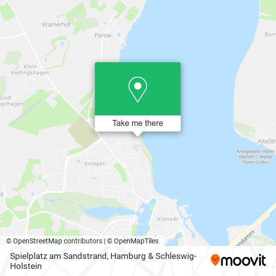 Spielplatz am Sandstrand map