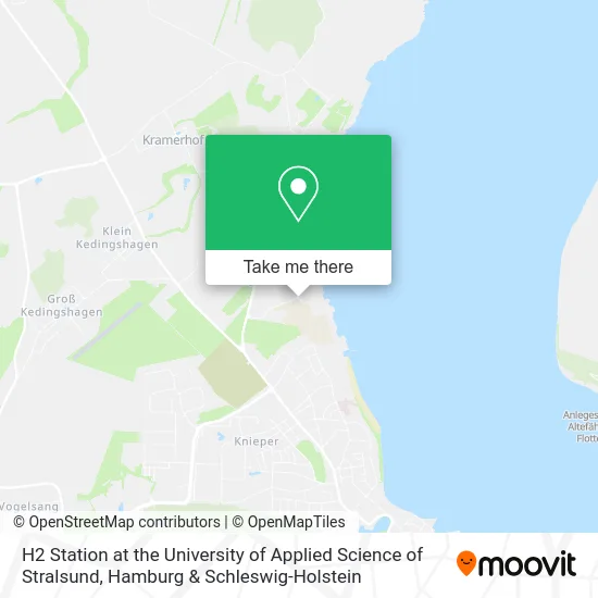 Карта H2 Station at the University of Applied Science of Stralsund