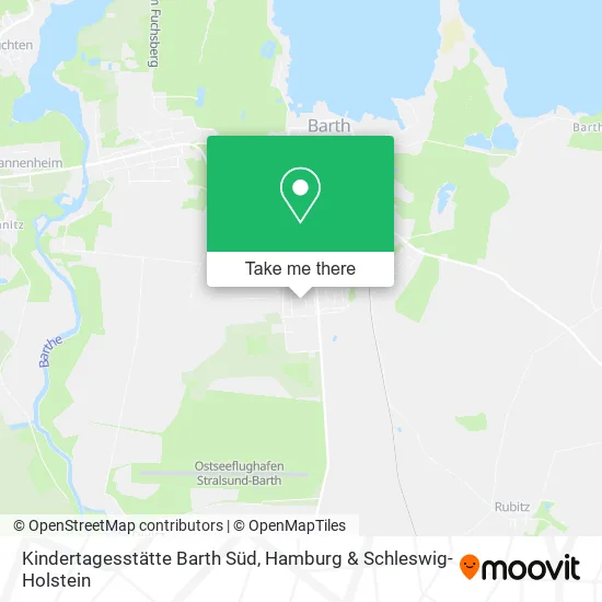 Карта Kindertagesstätte Barth Süd