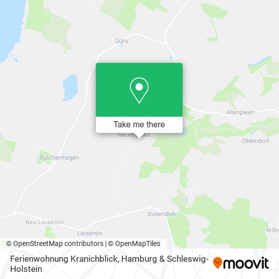 Ferienwohnung Kranichblick map
