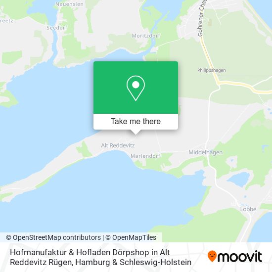 Hofmanufaktur & Hofladen Dörpshop in Alt Reddevitz Rügen map