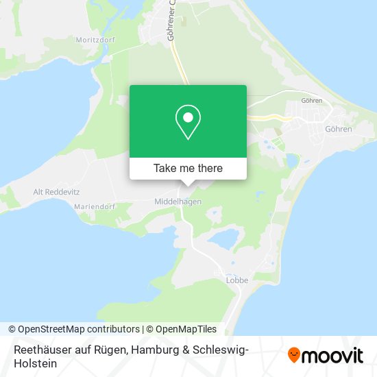 Reethäuser auf Rügen map