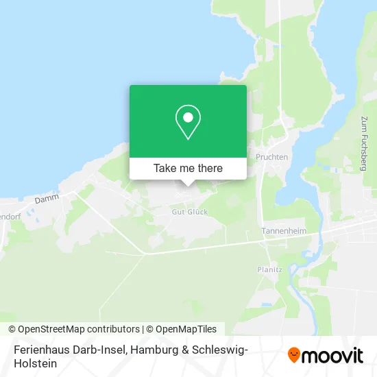Ferienhaus Darb-Insel map
