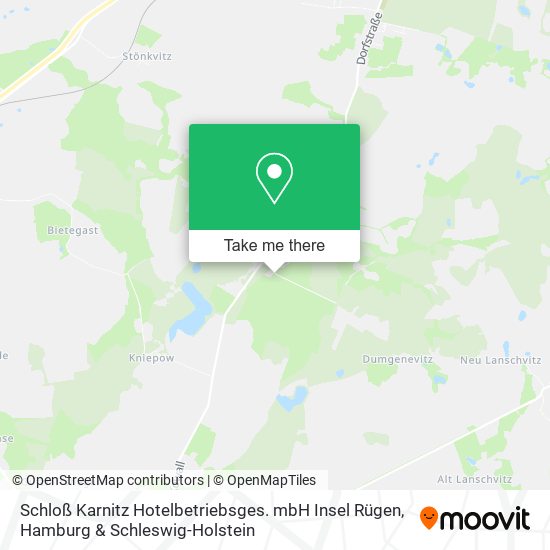 Schloß Karnitz Hotelbetriebsges. mbH Insel Rügen map