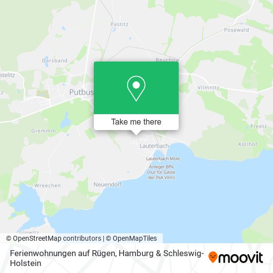 Ferienwohnungen auf Rügen map
