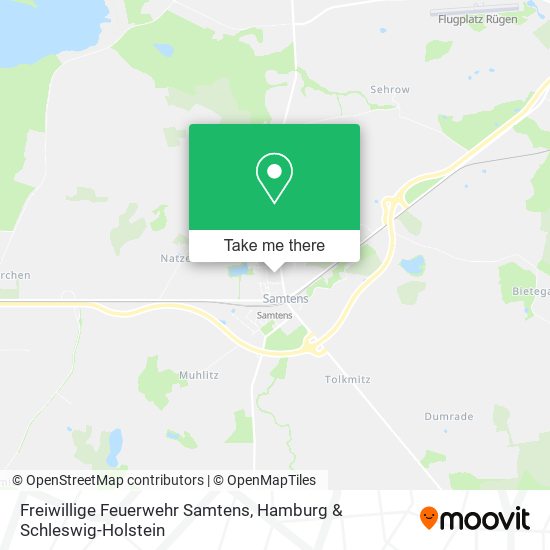 Freiwillige Feuerwehr Samtens map
