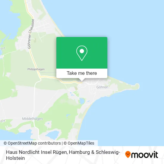 Карта Haus Nordlicht Insel Rügen