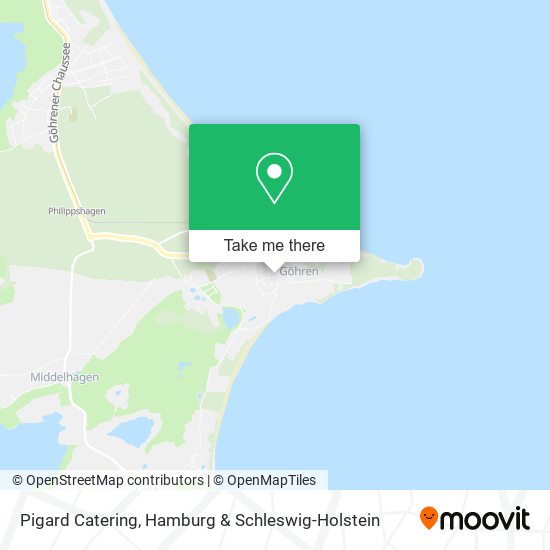 Pigard Catering map