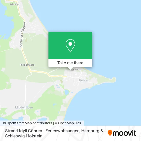 Карта Strand Idyll Göhren - Ferienwohnungen