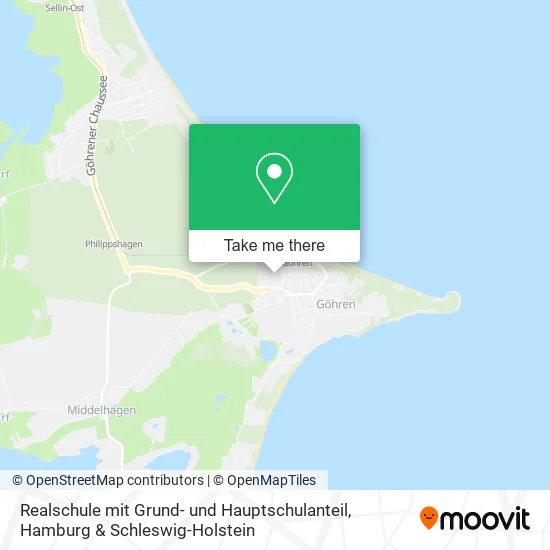 Карта Realschule mit Grund- und Hauptschulanteil