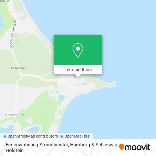 Ferienwohnung Strandlaeufer map