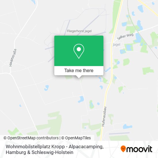 Wohnmobilstellplatz Kropp - Alpacacamping map