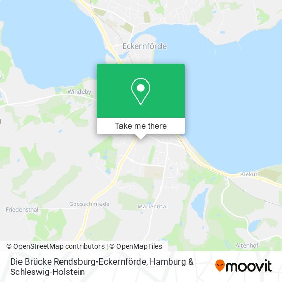 Die Brücke Rendsburg-Eckernförde map