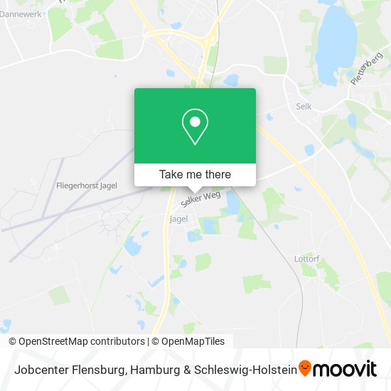 Jobcenter Flensburg map