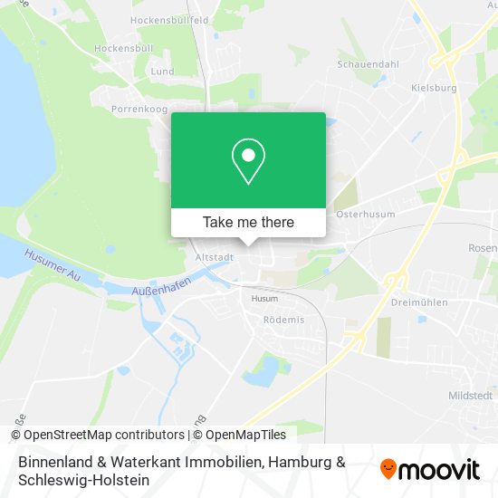 Binnenland & Waterkant Immobilien map