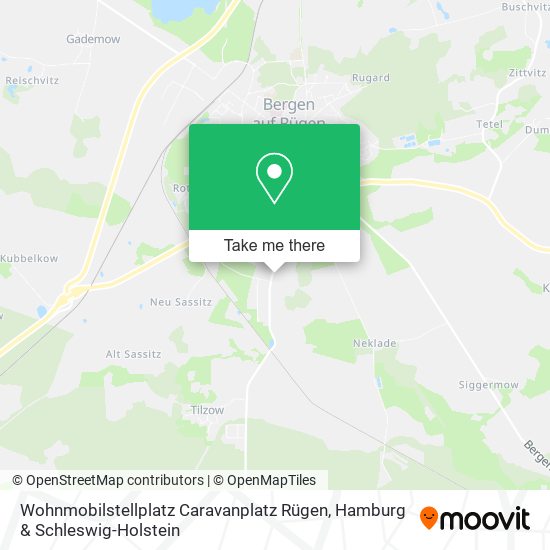 Wohnmobilstellplatz Caravanplatz Rügen map