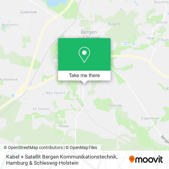 Карта Kabel + Satellit Bergen Kommunikationstechnik