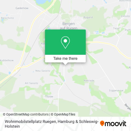 Карта Wohnmobilstellplatz Ruegen