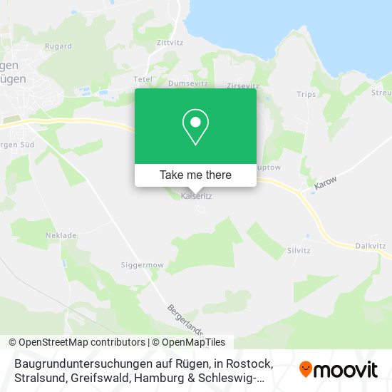 Baugrunduntersuchungen auf Rügen, in Rostock, Stralsund, Greifswald map