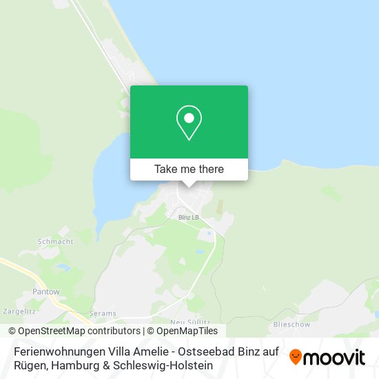 Ferienwohnungen Villa Amelie - Ostseebad Binz auf Rügen map
