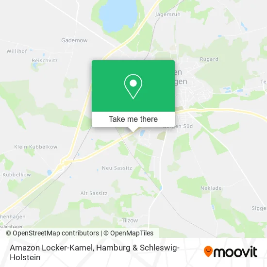 Карта Amazon Locker-Kamel