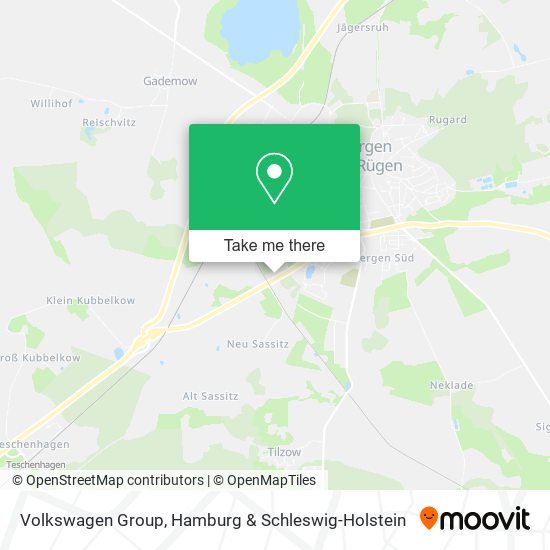 Volkswagen Group map