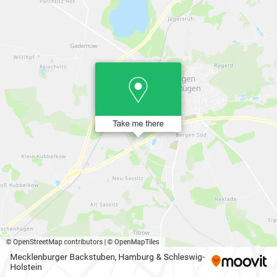 Карта Mecklenburger Backstuben