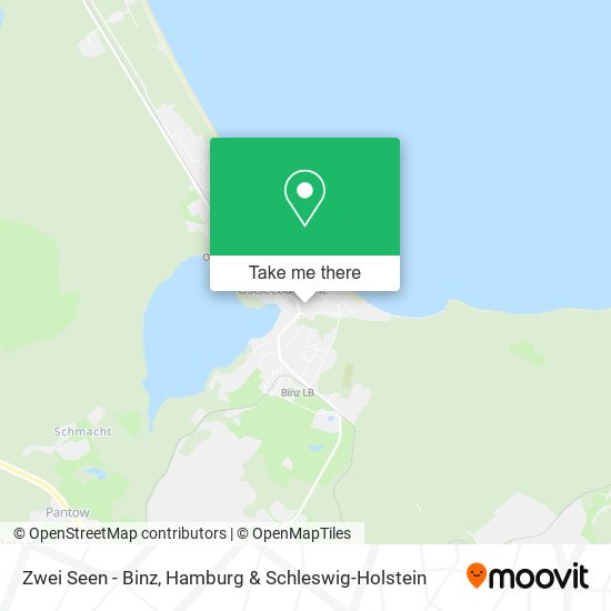 Zwei Seen - Binz map