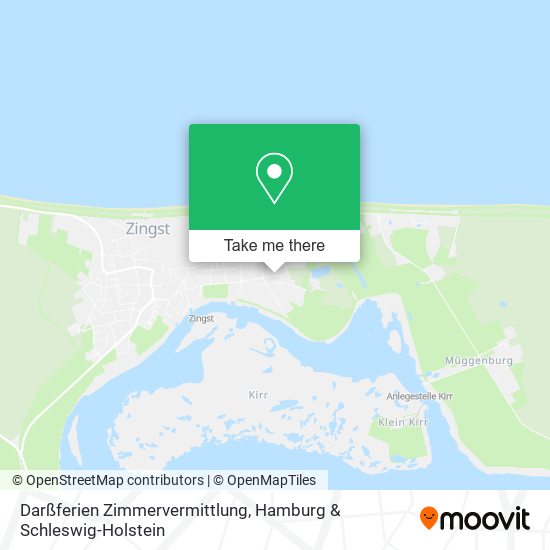 Darßferien Zimmervermittlung map