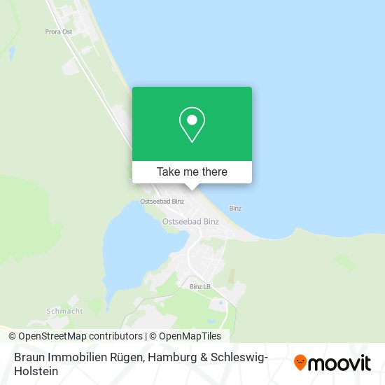 Карта Braun Immobilien Rügen