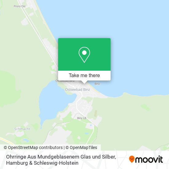 Ohrringe Aus Mundgeblasenem Glas und Silber map