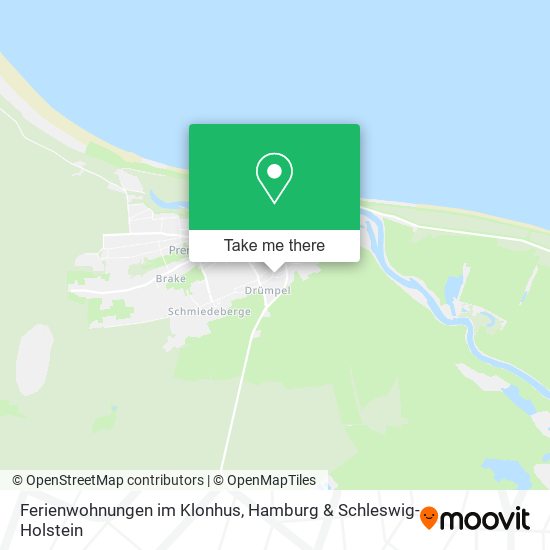 Ferienwohnungen im Klonhus map